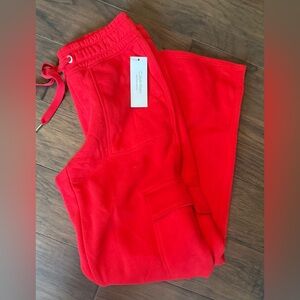 Calvin Klein women’s xs cargo Bright Red Sweatpants